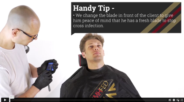 Step by step barbering videos